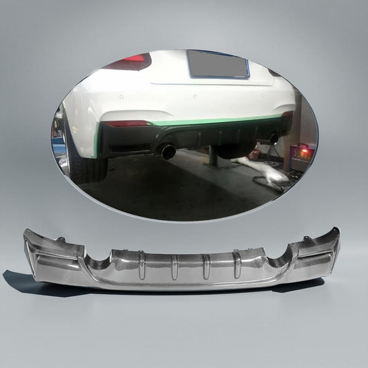 BMW F22 M235i P Style 2 Series Carbon Fiber Rear Diffuser
