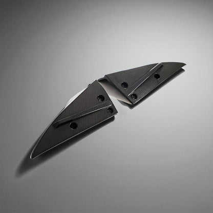 Tesla Model S Plaid Carbon Fiber Rear Splitters (2021 to 2023)