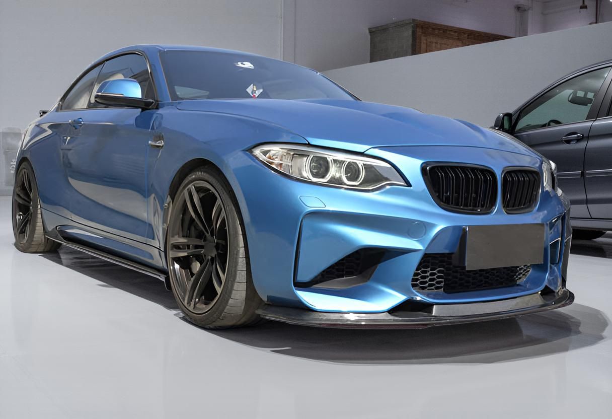 Carbon Fiber Front Bumper Lip Splitter for BMW F87 M2 Coupe 2016 to 2018