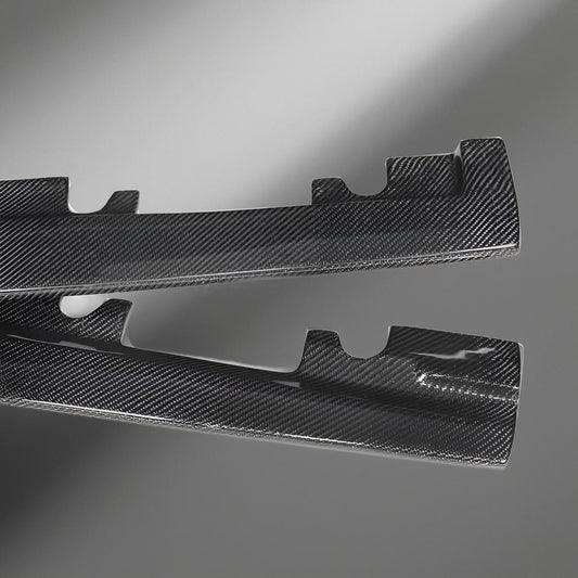 Carbon Fiber Side Skirts Extension for Mercedes-Benz CLA-Class C117 CLA45 CLA200 CLA250 AMG (2013-2018)
