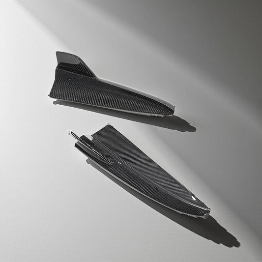 Mercedes W205 Carbon Fiber Rear Bumper Splitters & Vents - C-Class (C63 AMG, C300, C400, C43 AMG) (2015-2019)
