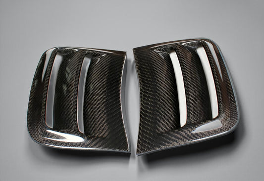 Carbon Fiber Front Bumper Vents Cover for Mercedes W204 AMG C63