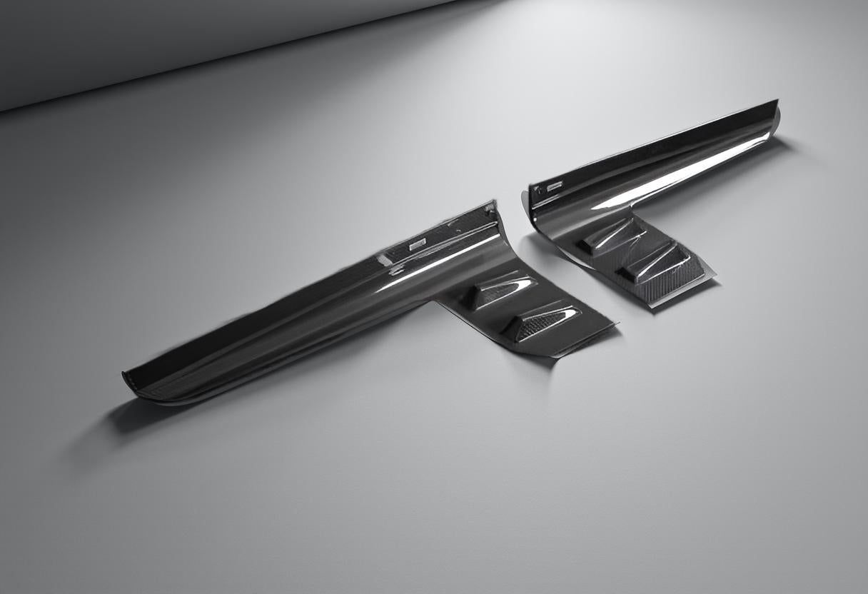 BMW G87 M2 2022 to 2024 Dry Carbon Fiber Side Skirt Winglets Extension Lips