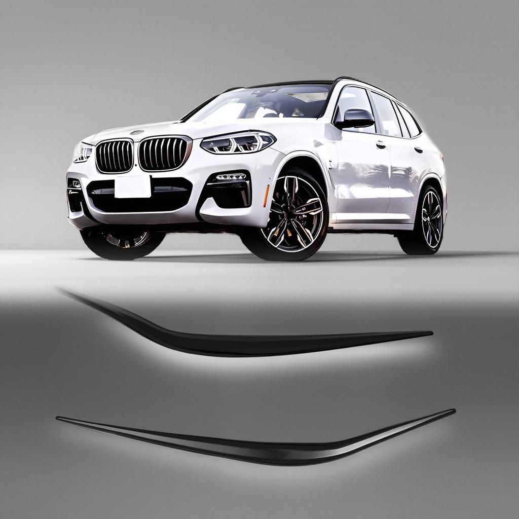 Real Carbon Fiber Headlight Eyebrow Covers for BMW X3 F97 X3M G01 M Sport 2018-2019