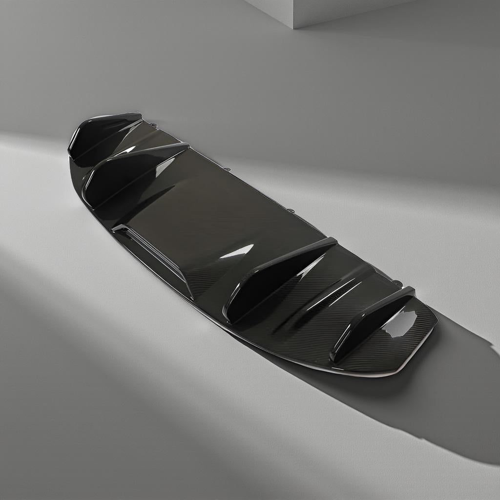 Dry Carbon Fiber Rear Bumper Diffuser Fins for Porsche Taycan (2019-2021)