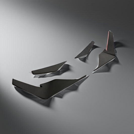 Dry Carbon Front Bumper Canards - Audi R8 V10 GT Performance Coupe Facelift Edition (2023)