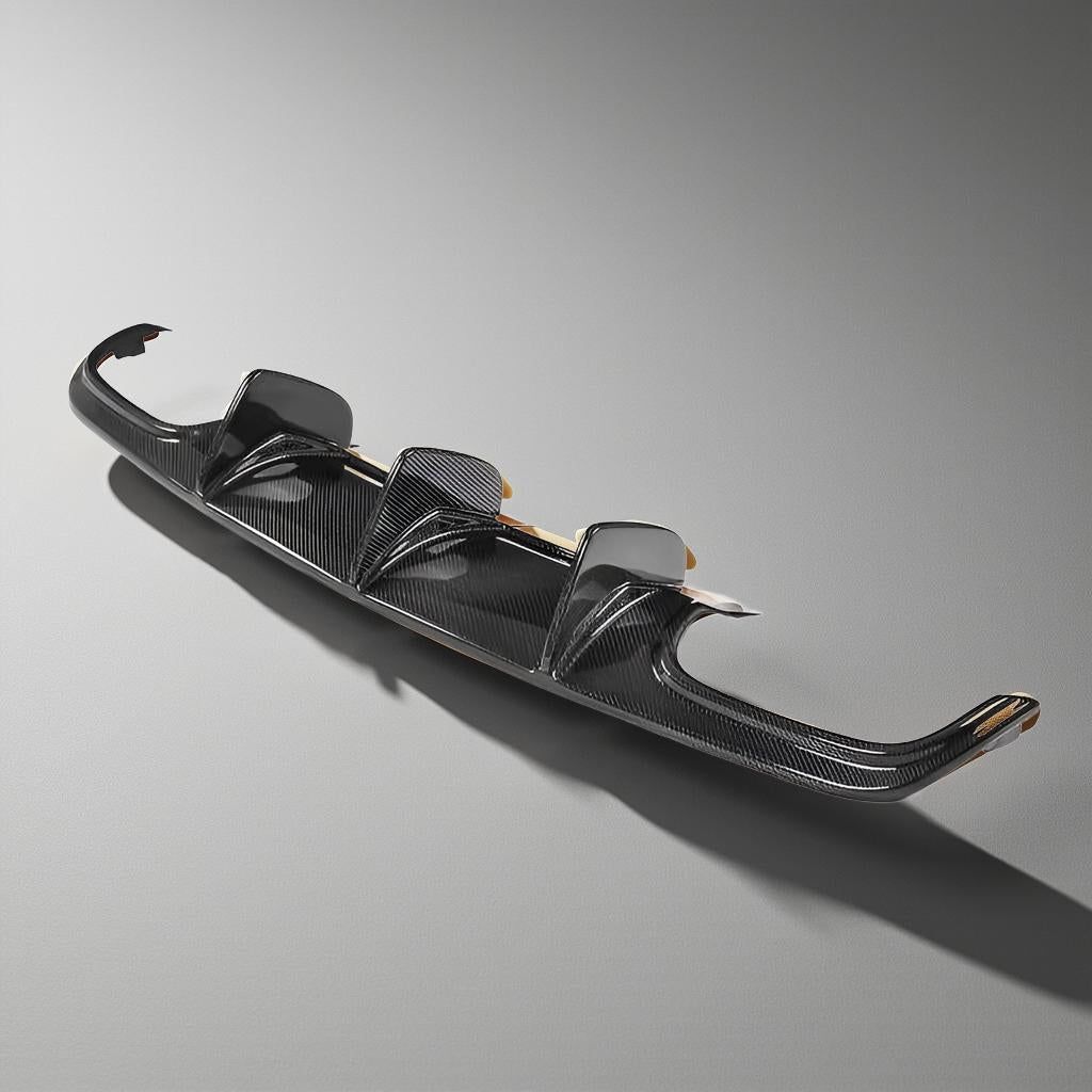Mercedes Benz W204 C63 AMG Carbon Fiber Rear Diffuser Lip (2009-2011)