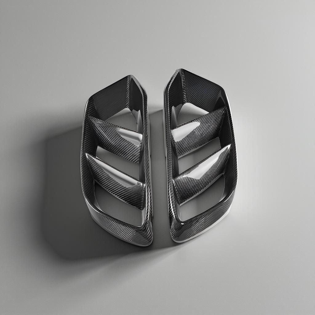 Mercedes-Benz C-Class Carbon Fiber Front Air Vents (W205, C180/C200/C300, 2015-2018)