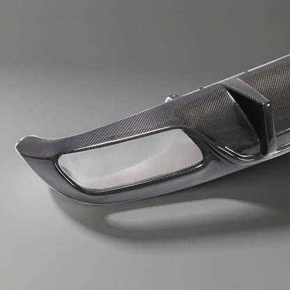 Mercedes W205 C63 AMG 2-Door Carbon Fiber Rear Diffuser Lip (2015-2019)
