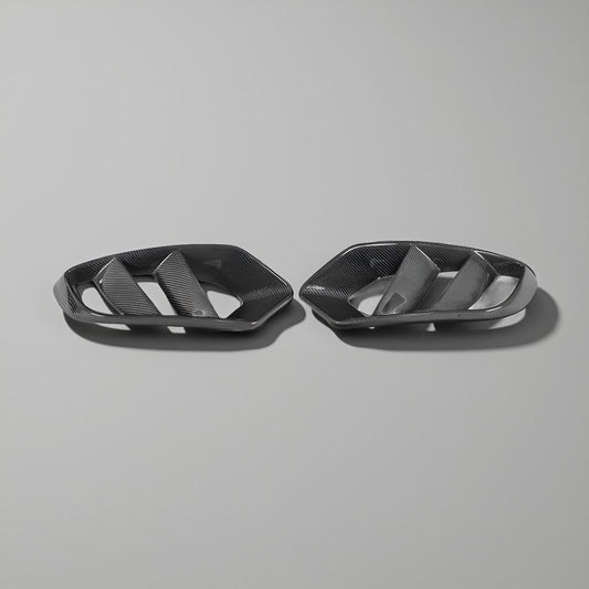 Carbon Fiber Front Bumper Air Vent Cover - Mercedes W205 C-Class C180/C200 (2015-2017)