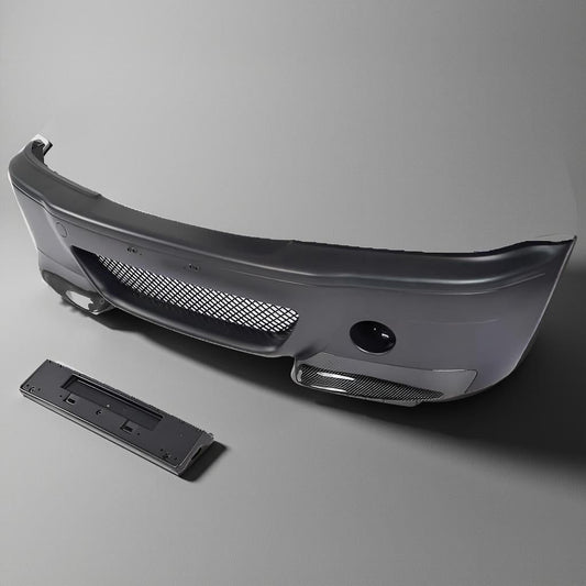 E46 M3 Front Bumper Kit for BMW 3 Series with Carbon Fiber Splitter