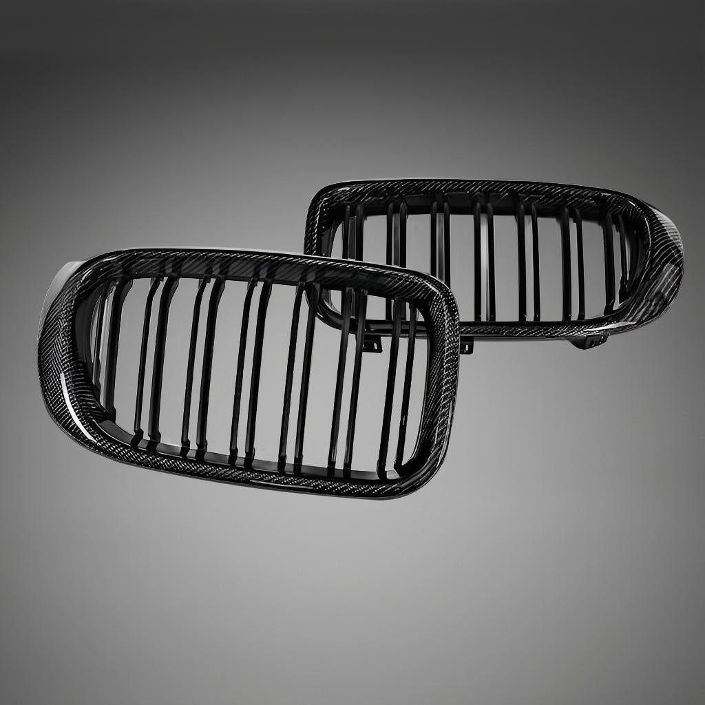 Dual-Salts Carbon Fiber X3 & X4 Car Mesh Grill for BMW F25 & F26 xDrive35i & xDrive28i 2014-2017