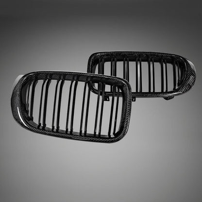 Dual-Salts Carbon Fiber X3 & X4 Car Mesh Grill for BMW F25 & F26 xDrive35i & xDrive28i 2014-2017