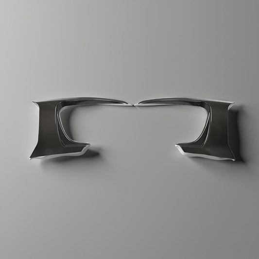Carbon Fiber Front Bumper Canards & Air Vent Fins for Jaguar F-Type SVR 2-Door (2016-2019)