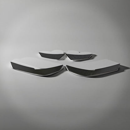 Carbon Fiber Front Fins Diveplane for Audi R8 V10 2016-2018 (A Style)