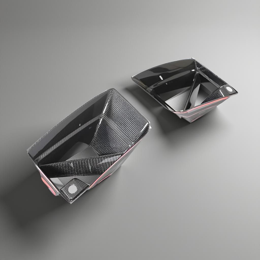 BMW M2 G87 2022-24 Real Carbon Front Bumper Air Duct Vent Trim Cover