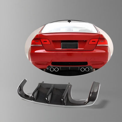 Real Carbon Fiber Rear Bumper Lip Diffuser for BMW E92 M3 (07-12)