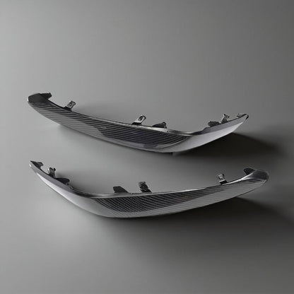 Carbon Fiber Front Fog Lamp Mesh Mask - Mercedes-Benz C-Class W205 & C63 AMG (2015-2017)