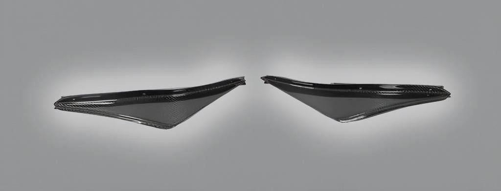 Carbon Fiber Front Bumper Fins Canards for Ford Mustang Coupe 2015 to 2017