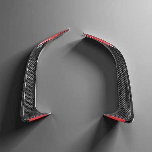 Mercedes Benz CLA Class Carbon Fiber Rear Bumper Canards & Air Vent Fins for CLA200/CLA250 Sport/CLA45