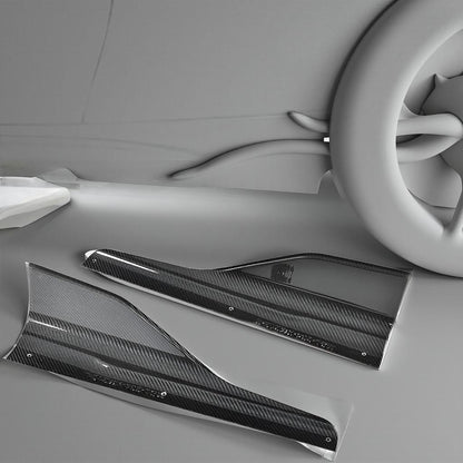 Carbon Fiber Side Skirt Splitters for BMW M2 & M2C F87 Competition (2016-2020)