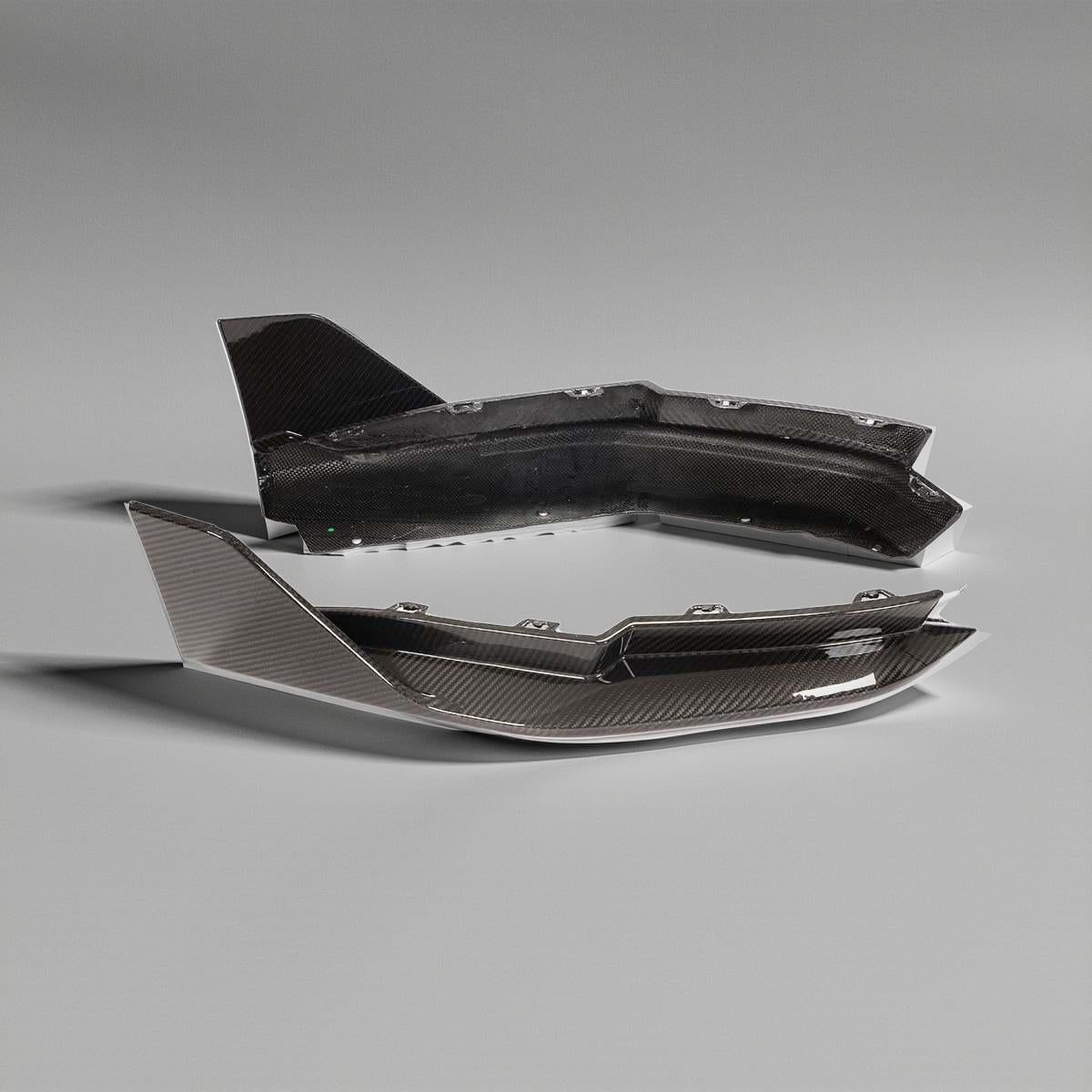 Luxury 3Series G80 Carbon Fiber Rear Bumper Aprons for BMW G80 M3 Sedan 4-Door 2021+