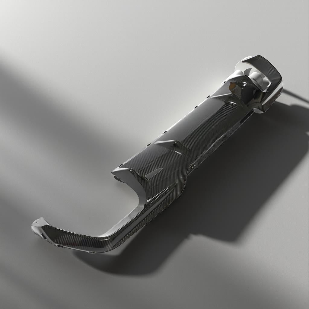 F93 M8 Gran Coupe Dry Carbon Fiber Rear Diffuser (2021-2022)