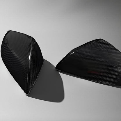 Tesla Model S Plaid Carbon Fiber Mirror Cover (2021-2023)