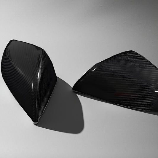 Tesla Model S Plaid Carbon Fiber Mirror Cover (2021-2023)