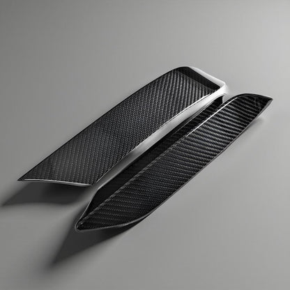 Dry Carbon Fiber Front Bumper Upper Splitters Trim for BMW F80 M3, F82 & F83 M4 (2014-2019)