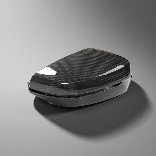 Dry Carbon Fiber Rearview Mirror Cover for BMW 3, 4, 5, 6, 7, 8 Series (G20, G28, G22, G23, G24, G30, G38, G32, G14, G15, G16)