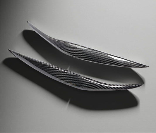 Carbon Fiber Headlight Eyelid Trims for Ford Fiesta 2013-2015