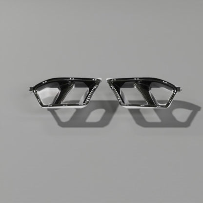 Carbon Fiber Front Fog Light Grill Air Vent Cover Trim for BMW G80 M3 & G82/G83 M4