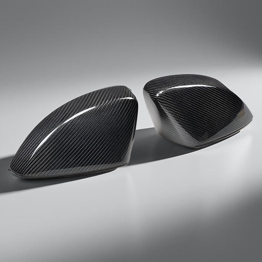 Carbon Fiber Side Mirror Cover Caps for Audi A3 8V (Without Side Assist)