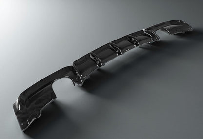 Carbon Fiber Rear Diffuser for BMW F30 (2012-2017) 325i, 320i, 328i & 335i with Dual Tips