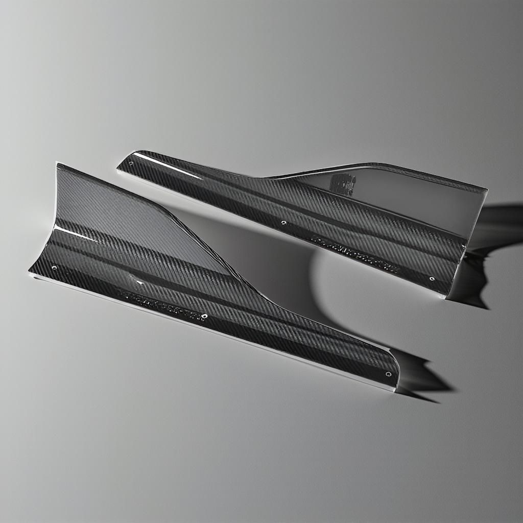 Carbon Fiber Side Door Skirt Splitters for BMW 2 Series F87 M2C (2016-2019)