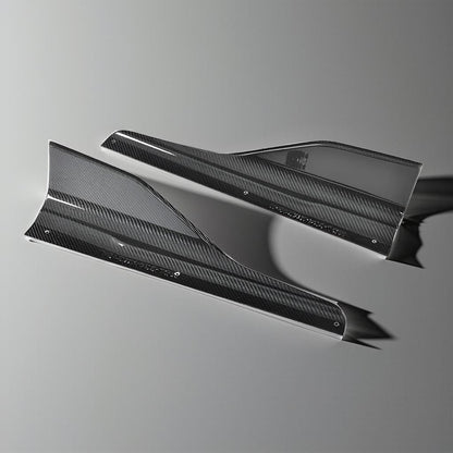 Carbon Fiber Side Door Skirt Splitters for BMW 2 Series F87 M2C (2016-2019)