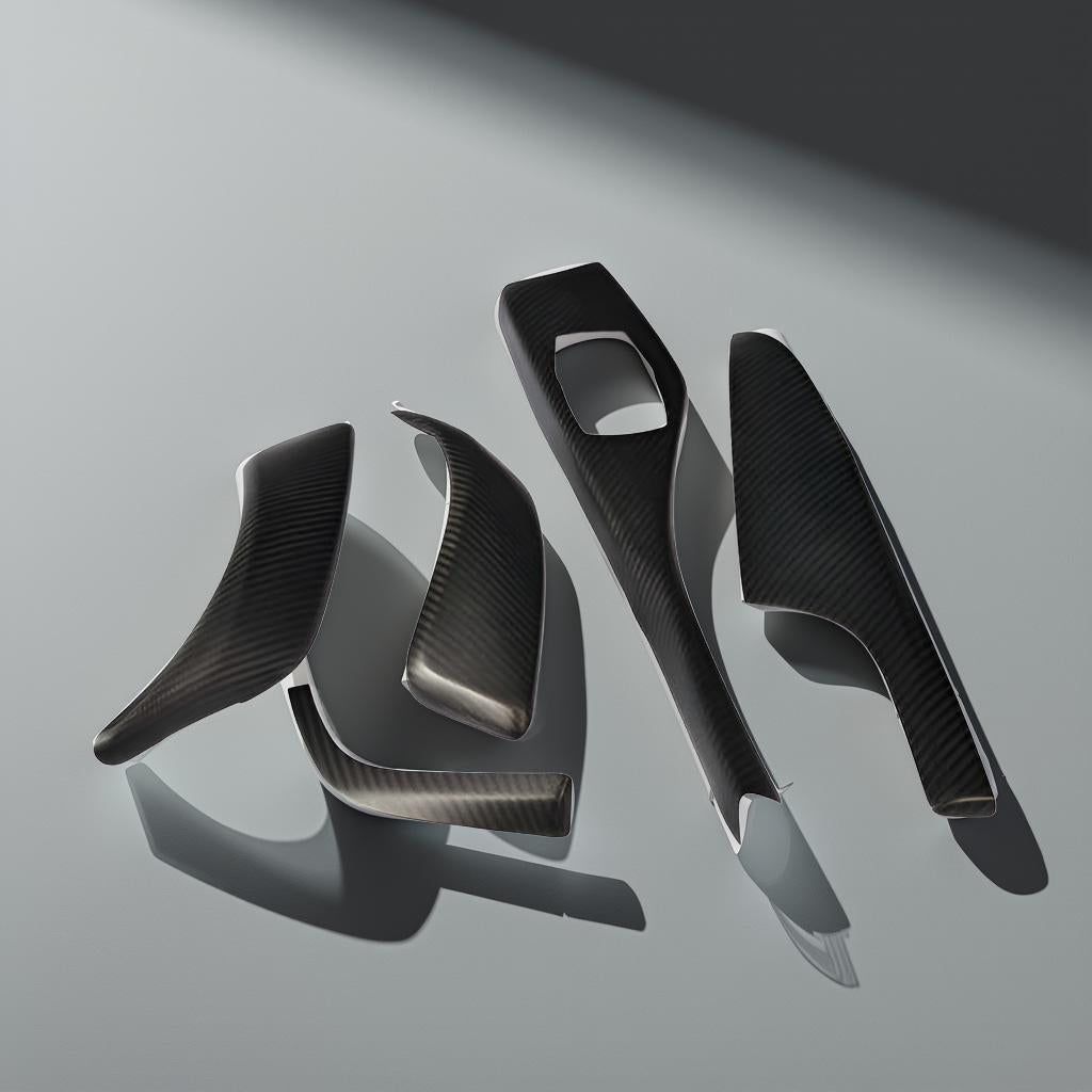 Matt Black Carbon Fiber Interior Trims for BMW F22 220i 2 Series
