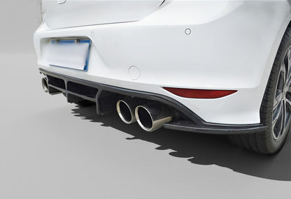 Carbon Fiber MK7 R Rear Lip Splitter - Volkswagen Golf R/R-Line (2014-2016)