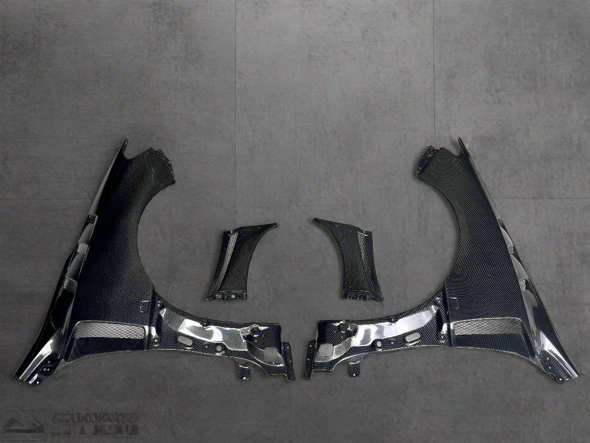 NYTFORGE Carbon Fiber Front Fenders with Vent Style for Subaru WRX STI (2015-2021)