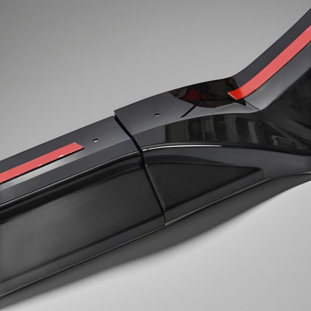 Glossy Black Front Lip Bumper for Mercedes Benz C-Class W205 (C43, C250, C300, C350) 2015-2018