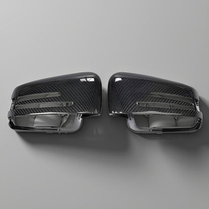 Carbon Auto Mirror Cover for Mercedes Models: W176, W117, W246, X156, W204, W212, W218, W221, X204