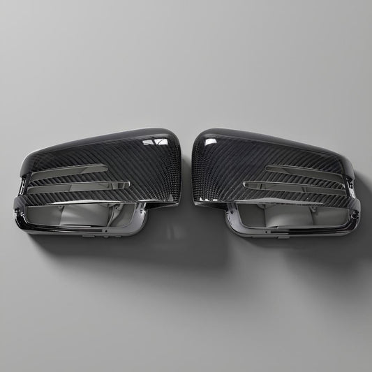 Carbon Auto Mirror Cover for Mercedes Models: W176, W117, W246, X156, W204, W212, W218, W221, X204