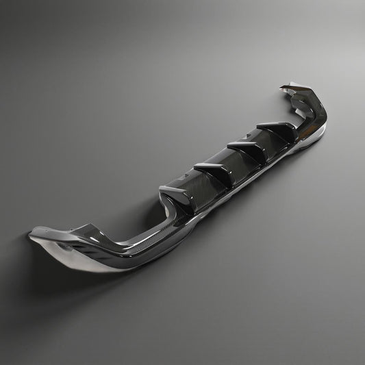 Carbon Fiber Rear Diffuser Lip - VW Golf R MK8 4-Door Hatchback (2021-2022)