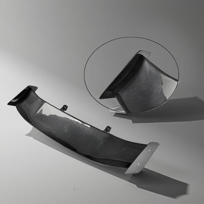 Universal 57-Inch Carbon Fiber Racing Spoiler for Subaru BRZ, Toyota AE86, Mitsubishi EVO, Suzuki & Nissan 350Z/370Z, Volvo