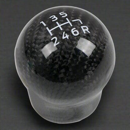 NYTFORGE Real Carbon Fiber Gear Shift Knob Replacement for Subaru WRX STI (2007-2020) & BRZ/Toyota 86 (2012-2021)