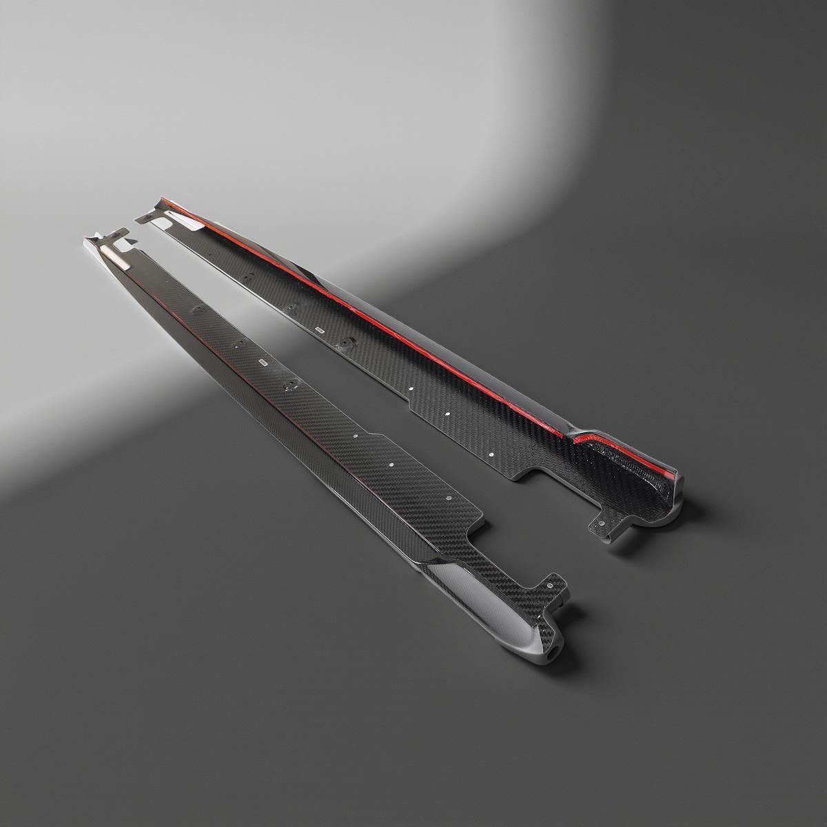 G20 LCI Carbon Fiber Side Skirt Plates for BMW 3 Series M Sport 2022-2023