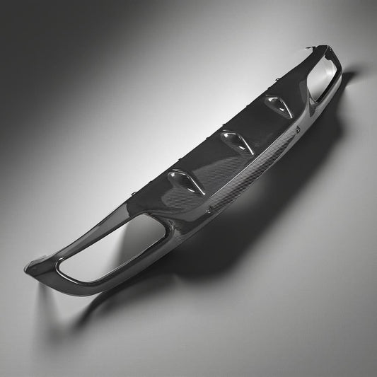 Mercedes C63 AMG Carbon Fiber Rear Diffuser Lip (W205, 2015-2017)