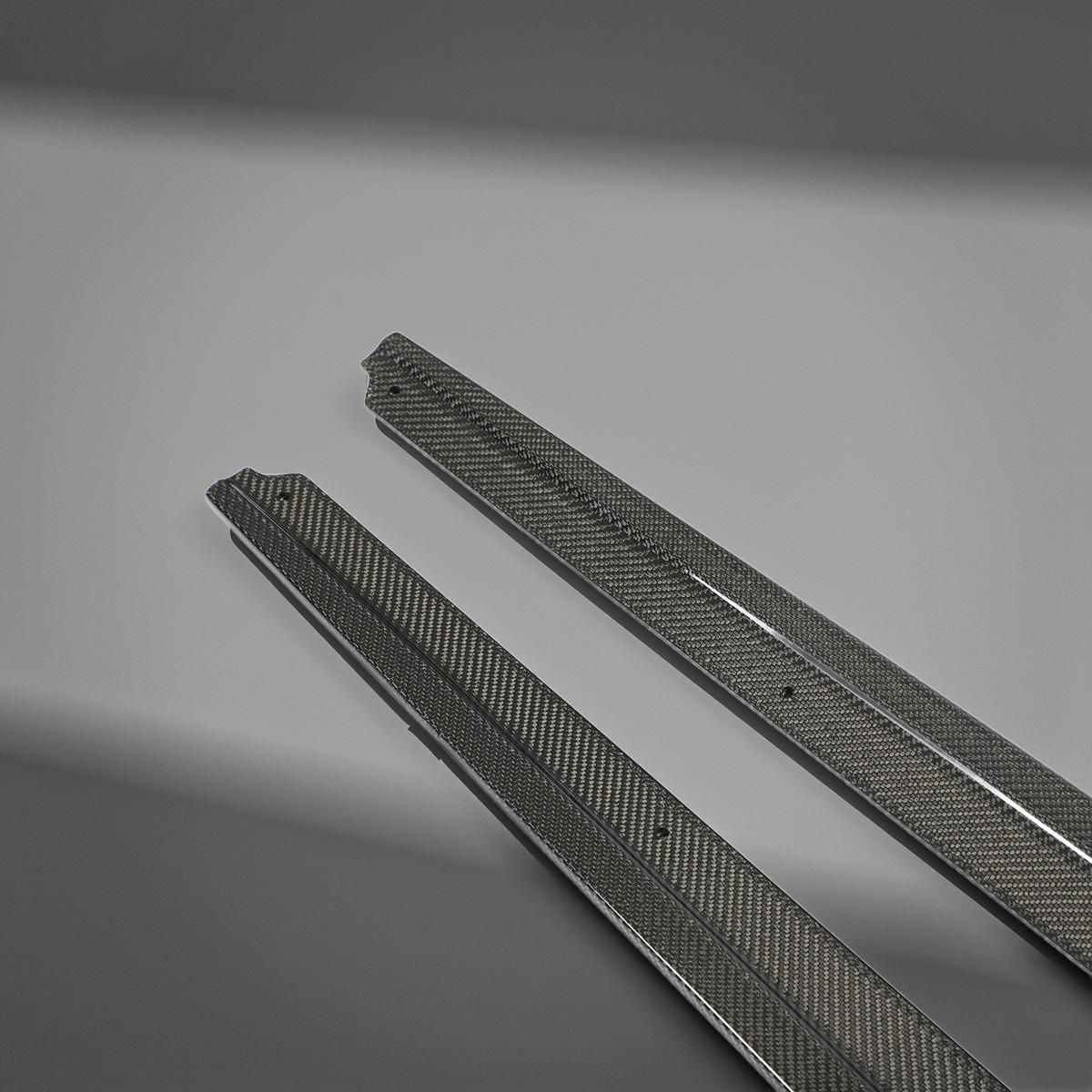 F10 Carbon Fiber Car Skirt Sills for BMW 5 Series F10 M-Sport M5 (2011-2016)