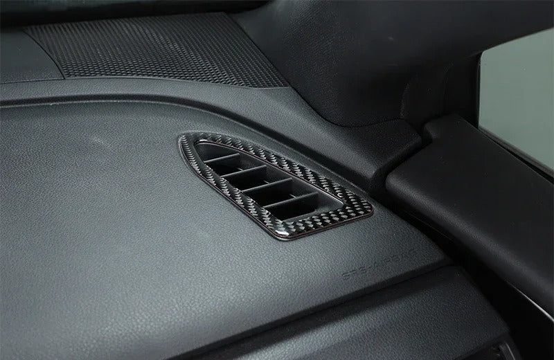 Soft Carbon Fiber Dashboard Air Outlet Frame for Subaru WRX/STI (2022-2023)